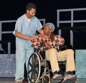 Harry Pham and Donovan Parris perform a popular scene from the play.