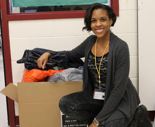 Panthers Embrace Teen Jean Drive