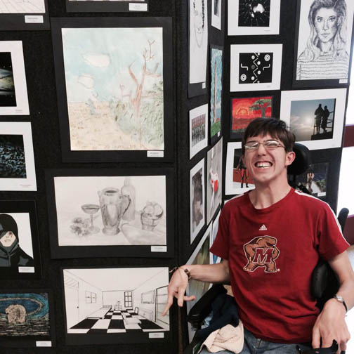 Junior Will Shawhan was one of many PB Artists on display at the show.