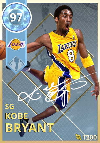 Kobe Bryant was one of the best ever, which is conveyed by his NBA 2K18 MyTeam card with a 97 overall rating.