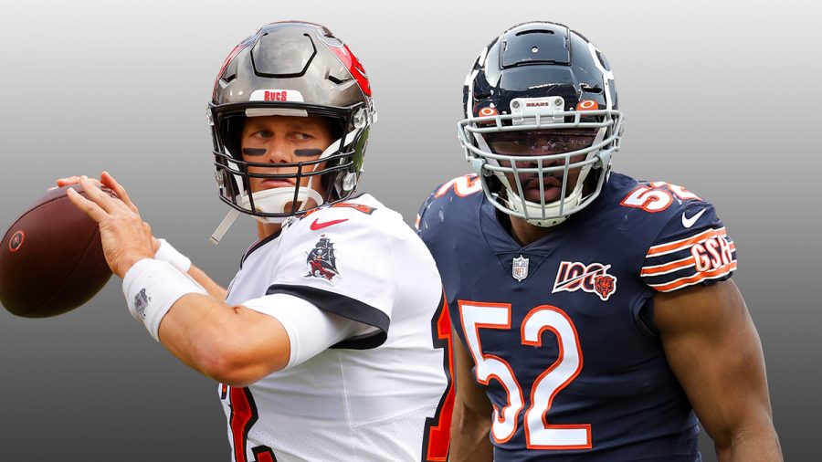 Tom Brady and the 3-1 Bucs take on Khalil Mack and the 3-1 Bears in a key early season matchup. 