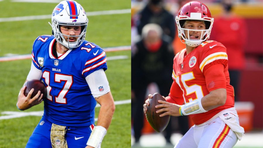 Josh Allen and the Bills head to KC to take on Patrick Mahomes and the Chiefs on Sunday. 