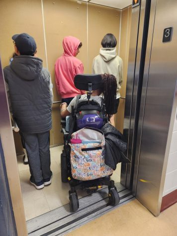 While getting on the elevator with just a few other people may not seem like a lot to many students, for me it creates a stressful and difficult experience.