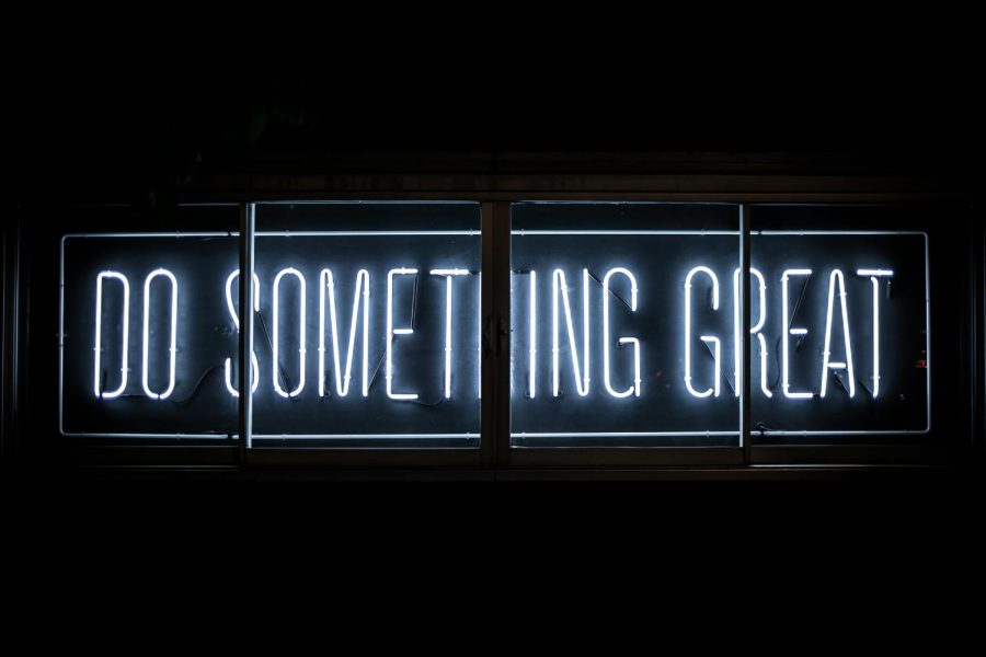 Do Something Great Neon Sign by Clark Tibbs on Unsplash