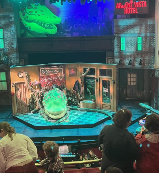 The set of Little Shop of Horrors at Ford’s Theatre in Washington, DC 