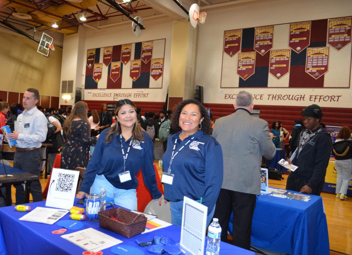 In addition to colleges, there were also representatives for job opportunities on hand at the event, including Montgomery County Public Schools (MCPS).