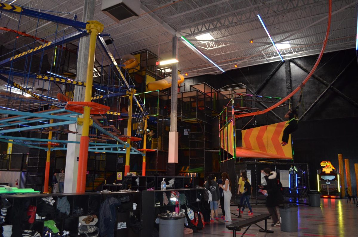 Seniors could either choose the Rope Course or the Sky Ride Zip-Line. 