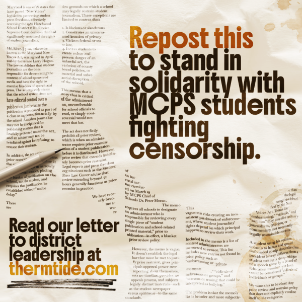 An Open letter to MCPS